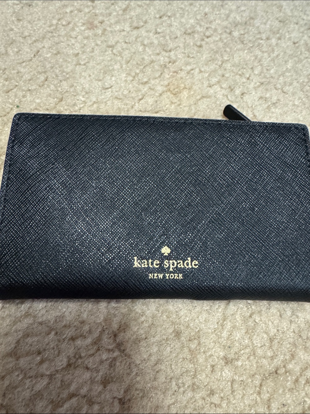 kate spade Black Wallet with Pink Cat Accents - Picture 2 of 5